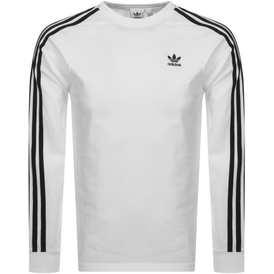 adidas Originals Long Sleeve T Shirt White adidas Originals Long Sleeve T Shirt White